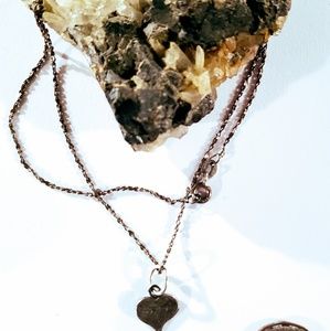 Sterling silver antique chain & pendant